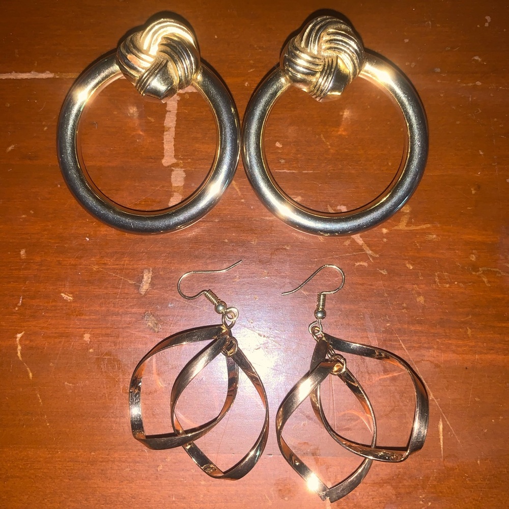vintage gold earrings bundle (or 1 pair for $10)